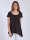 Women's Blouse Cotton Black