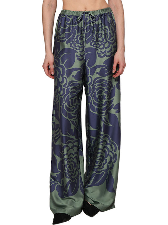 Trilogy Clothing Γυναικείο Υφασμάτινο Παντελόνι Πράσινο