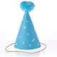 Paper Party Hat Light Blue Tassel NK429-1