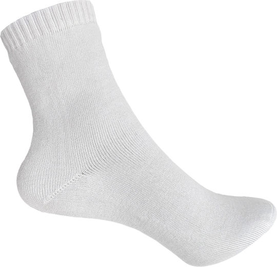 Unisex Jagdsocken Baumwollene Einfarbige Militärische Frotteesocken 1 Paar Nr.36-41 Weiße