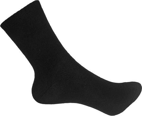 Unisex Terry Military Cotton Monochrome Socks 1 Pair No.36-41 Black