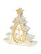 Christmas Decorative Ceramic Tree 13cm Gold Tree Nativity K667