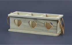 Wooden Candlestick Heart Zl17h7463