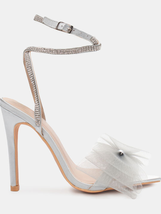 Luigi Sandals with Strass Silver
