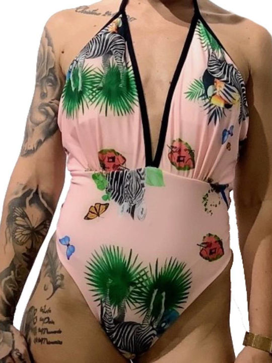 Costum De Baie Întreg Roz