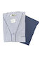 Nikiforos White Blue Checkered