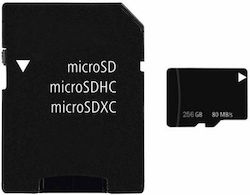Siks Memory Card Micro-sdxc 256gb Class 10 80mb/s Adapter Included Siks Memory Card Micro-sdxc 256gb Class 10 80mb/s Adapter Included
