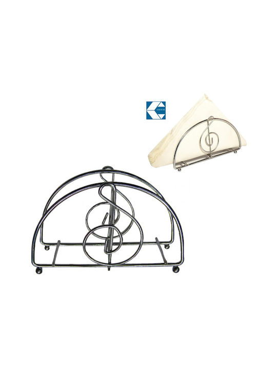 Galifas Metallic Napkin Holder Silver 13x4x9cm GB-109104-13