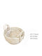 Galifas Set of Decorative Wicker Baskets Beige 3 Pieces
