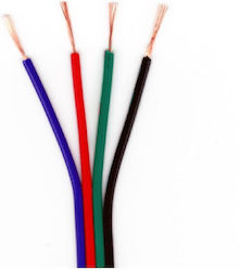 4 Draht Kabel Audiosat 10 Meter Led Streifen RGB 5050 3528 4 Draht Kabel Audiosat 10 Meter Led Streifen RGB 5050 3528