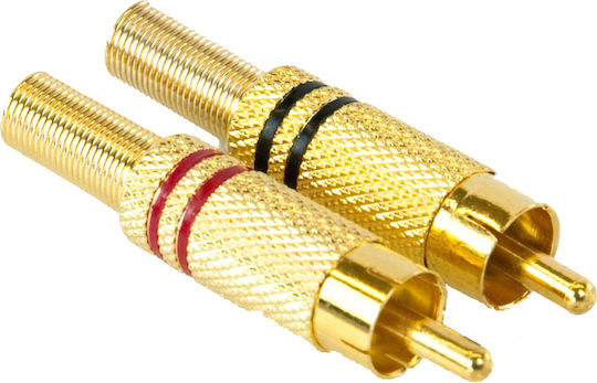 Master Audio Ma266 Gold Male Rca Connector