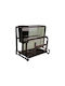 Raft / Suport de Organizare din Inox 40x7 cm Negru