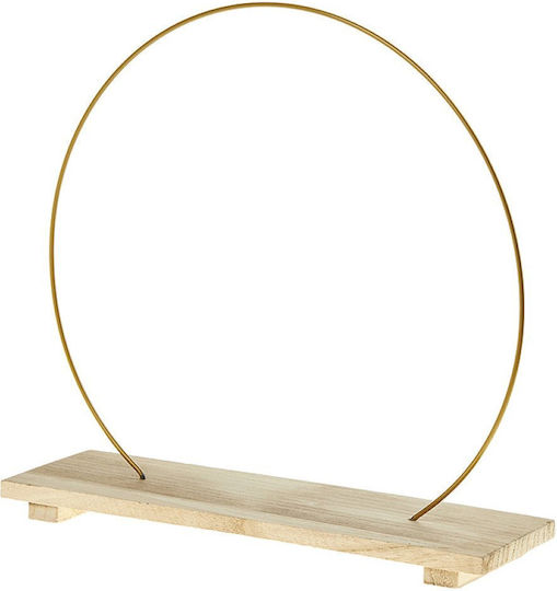 Metallic Circle Wooden Base RT088 36cm