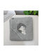Blue Kids Baby Hooded Towel Gray 80x80cm
