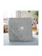 Blue Kids Baby Hooded Towel Gray 80x80cm