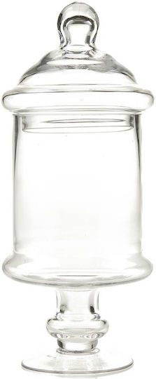 Φοντανιέρα Glas Ys5070 mit Deckel 14x14x33cm Transparent