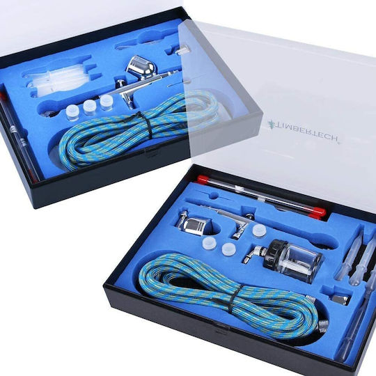 Set 2 Airbrush-uri 0.2 0.3 0.5 Mm Duze Piese Pipete Furtun 7 Ml Rezervor 22 Ml Rezervor Tije de Curățare Timbertech