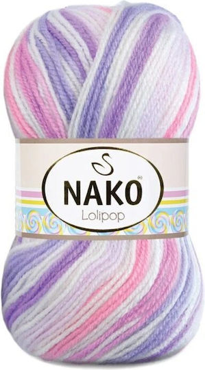Knitting Yarn Nako Lolipop 80434 Premium Acrylic 100gr 230m