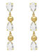 Victoria Cruz Earrings made of Silver Gold Plated with Stones