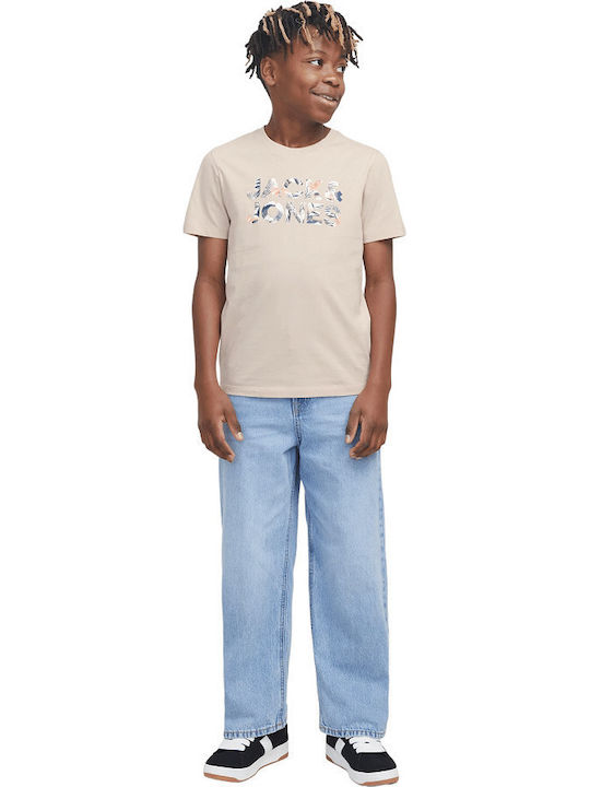 Jack & Jones Παιδικό T-shirt Μπεζ
