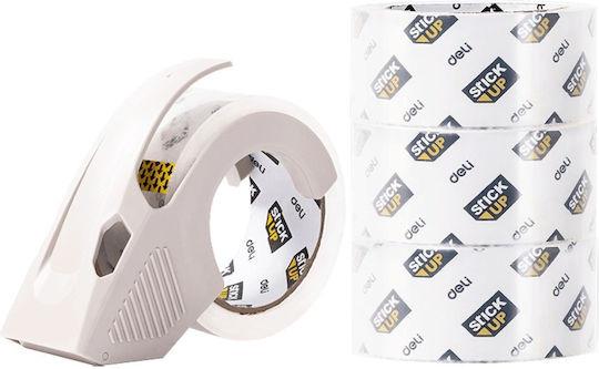 Deli Low Noise Packaging Film 48mm x 66m Transparent 5pcs