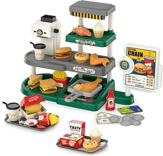 Kids Shop for 3+ Years 71pcs SM560389 Fast Food Green