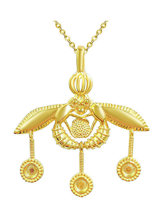 Theodora's Jewellery Halskette aus Vergoldetem Stahl