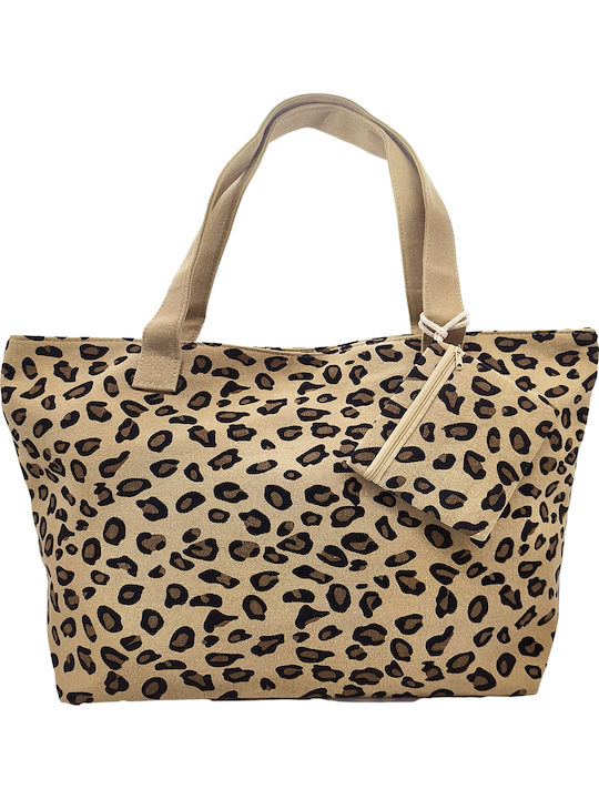 Gift-Me Stoff Strandtasche Braun