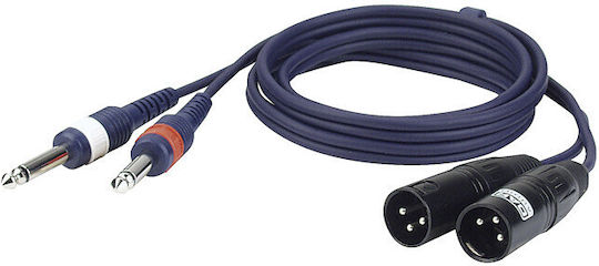 Dap Audio Fl443 3-Meter Audio Kabel 2 Jack 2 Xlr