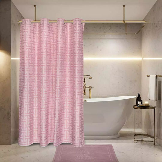Greenwich Polo Club 3121 Shower Curtain Fabric 200x180cm Nude