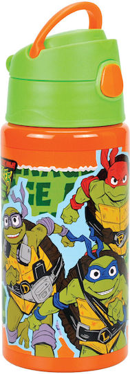 Gim Ninja Turtles Παιδικό Παγούρι Θερμός Αλουμινίου με Καλαμάκι 500ml