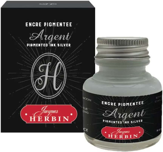 Jacques Herbin Cerneală de schimb pentru stilou Silver 30ml