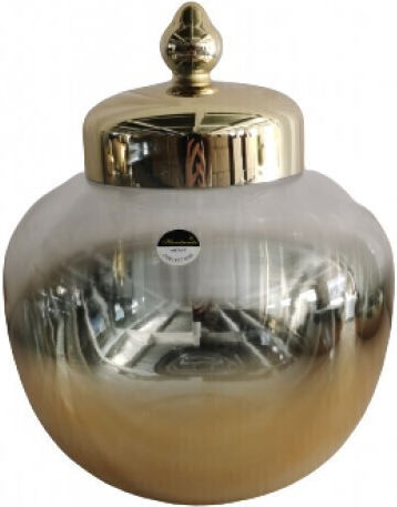 Karvounis Decorative Vase Transparent 19x19x21.5cm