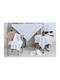 Liolios Home Kariert Ivory 128x128cm