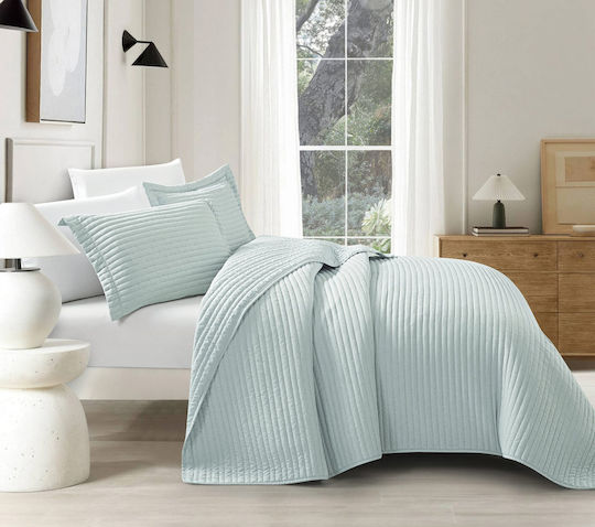 Liolios Home Tagesdecke Übergröße Aqua 220x240cm