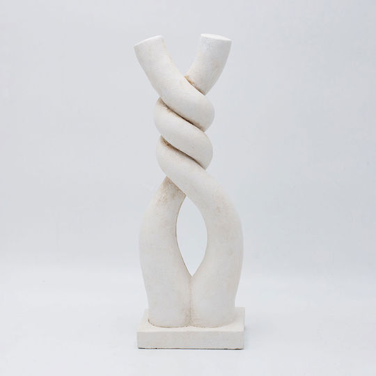 Dekorative Figuren Beton Weiß 11x8x32cm Packung 2 Stücke