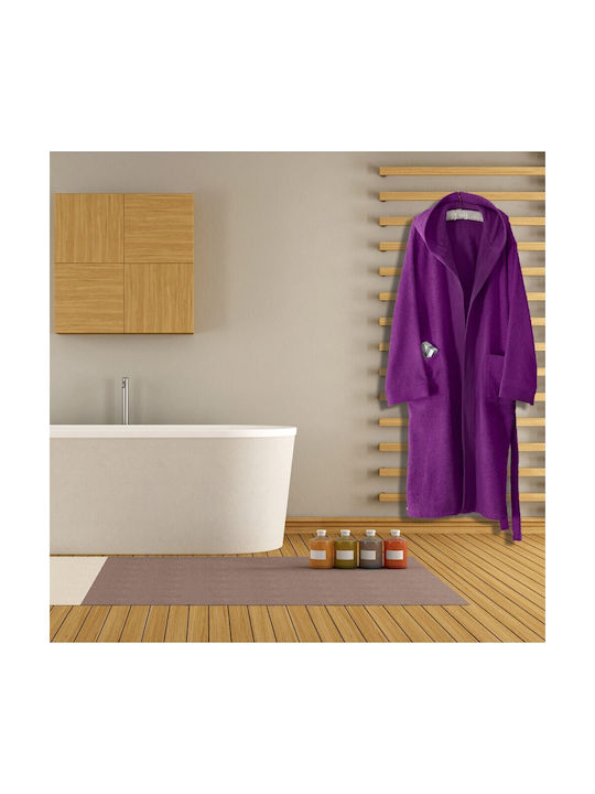 San Lorentzo Bademantel mit Kapuze Purple 420gr/m²