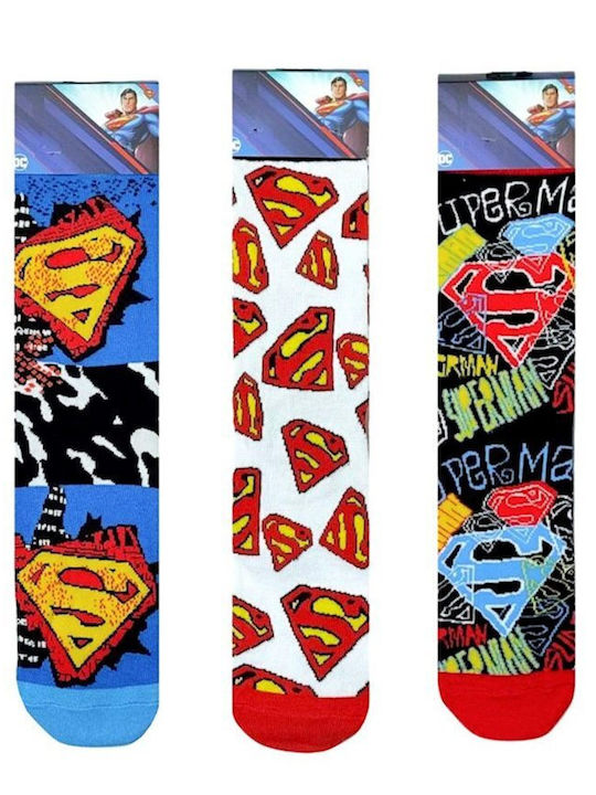 Disney Superman Ανδρικές Κάλτσες Πολύχρωμες 3Pack