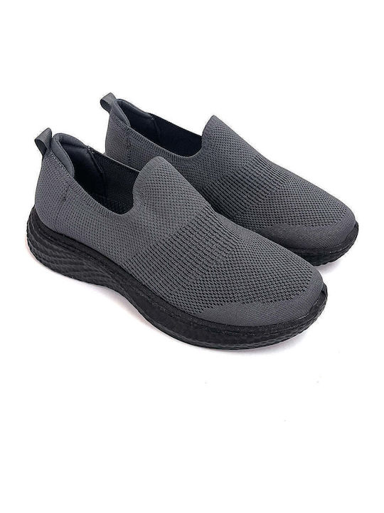 Men's Canvas Slip-Ons Gray