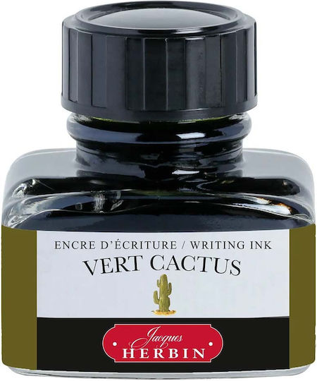 Jacques Herbin Replacement Ink for Pen Vert Cactus 30ml