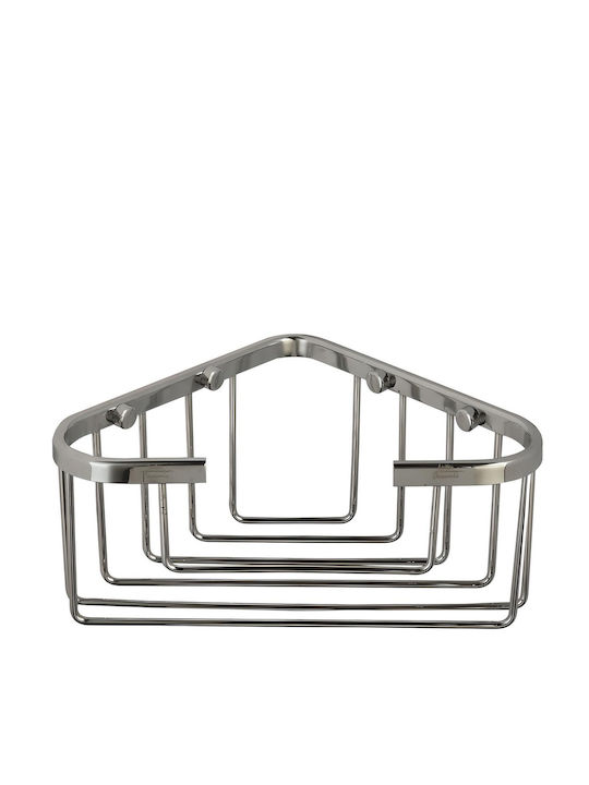 Inter Ceramic Ecke An der Wand montiert Badezimmerregal Silber