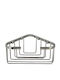 Inter Ceramic Ecke An der Wand montiert Badezimmerregal Silber