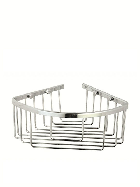 Inter Ceramic Ecke An der Wand montiert Badezimmerregal Silber
