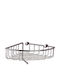 Inter Ceramic Corner Wall Mounted Bathroom Shelf Silver