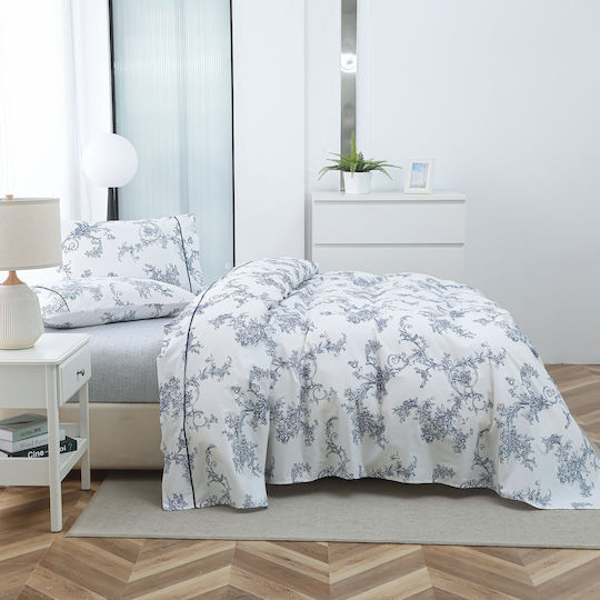 Liolios Home Set Queen 4pcs 245x270cm Light Blue
