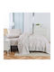 Liolios Home Σετ Σεντόνια Υπέρδιπλα 245x270εκ. Λευκό (4τμχ)