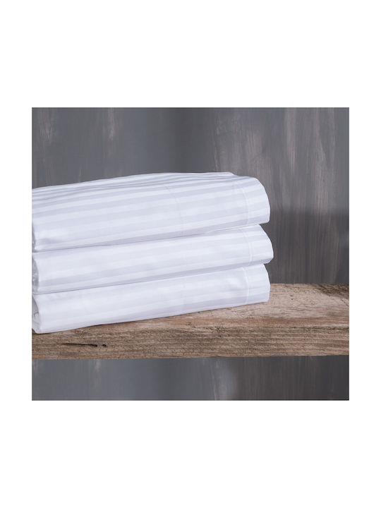 Rythmos Satin Pillowcase Set Oxford White 50x70cm.