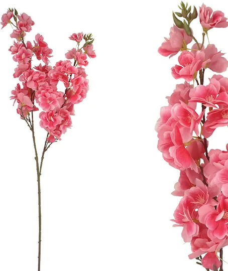 Branch Blooming Fuchsia Cherry Real Touch 2 Branches H82cm 12/120pcs