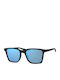 Paolo Moss Women's Sunglasses with Black Frame and Blue Lens 2013071082