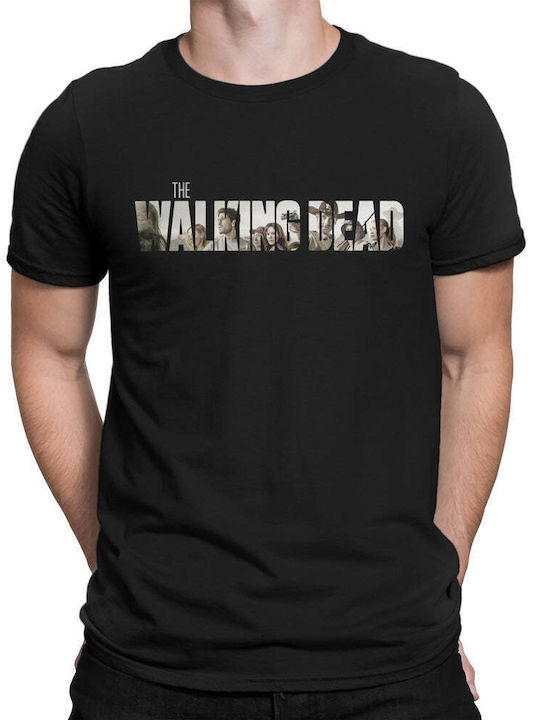 Walking Dead Unisex T-shirt Βαμβακερό Μαύρο